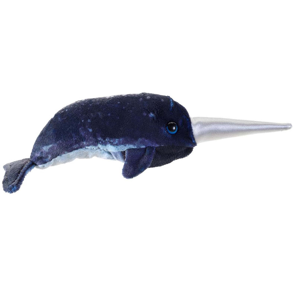 Folkmanis Narwhal Mini 8 Inch Plush Puppet
