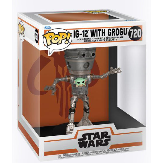 Funko Star Wars Mandalorian S10 POP Deluxe IG-12 With Grogu Vinyl Figure Set