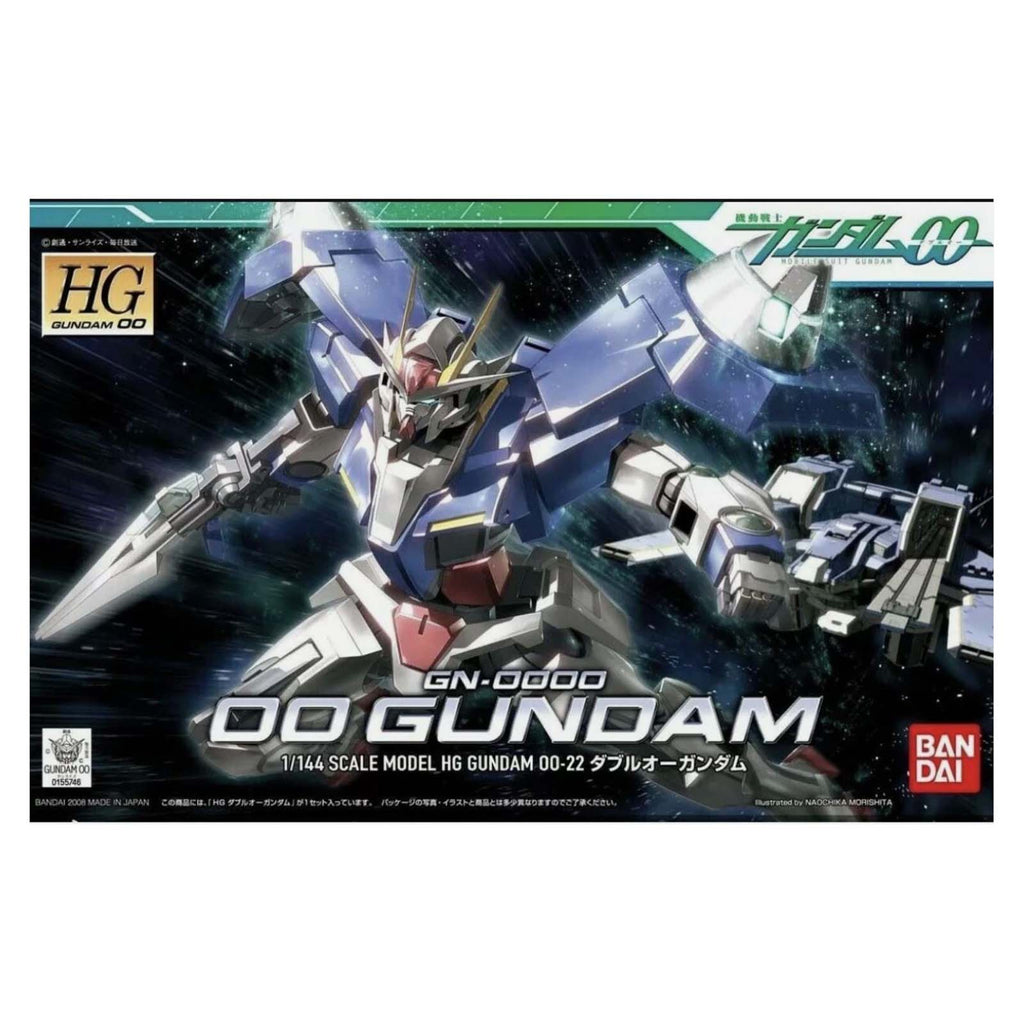 Bandai Gundam 00 HG GN-0000 00 Gundam 1:144 Scale Model Kit - Radar Toys