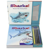 Spice Box Learn About Sharks Stencil And Color Set - Radar Toys