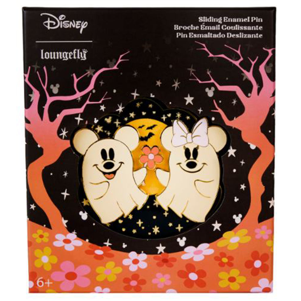 Loungefly Disney Mickey And Friends Halloween Glow In The Dark Sliding 3 Inch Collector Box Pin