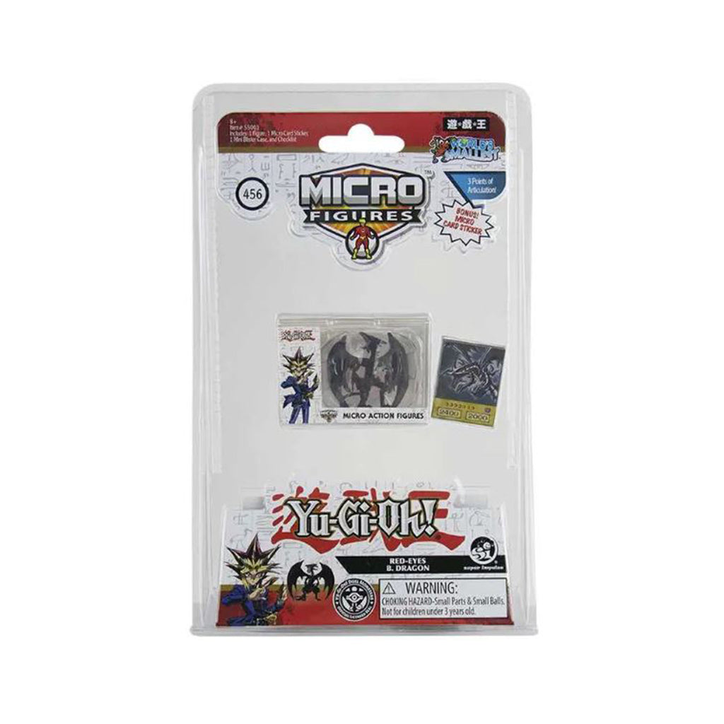 Super Impulse World's Smallest Yu-Gi-Oh Red-Eyes B Dragon Micro Figure - Radar Toys