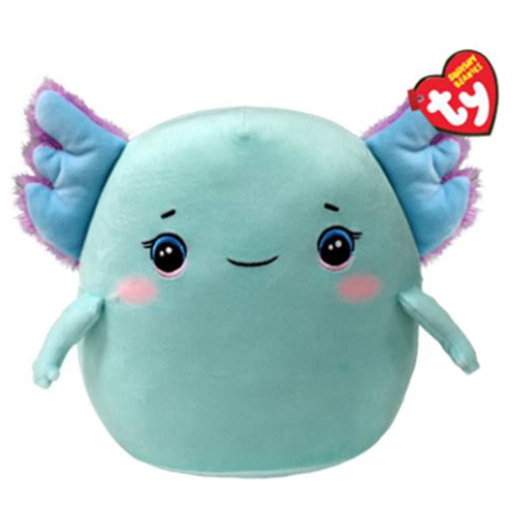 Ty Squishy Beanies Charlie Axolotl Blue 8 Inch Plush Figure