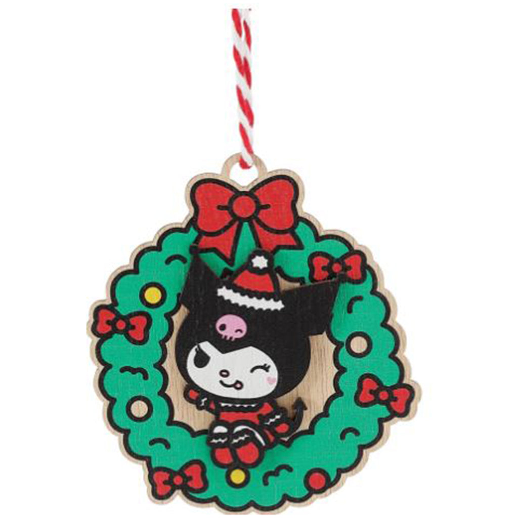 Enesco Sanrio Kuromi Wreath Ornament 6015278 - Radar Toys