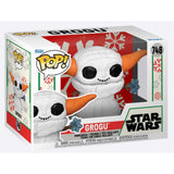 Funko Star War Mandalorian Holiday POP Grogu Snowman Vinyl Figure - Radar Toys