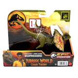 Mattel Jurassic World Chaos Theory Epic Evolution Strike Attack Dilophosaurus Figure - Radar Toys