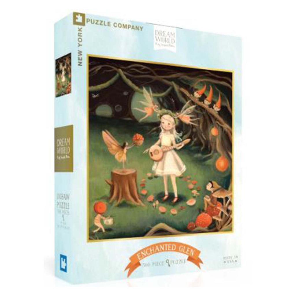New York Puzzle Dream World Enchanted Glen 500 Piece Jigsaw Puzzle