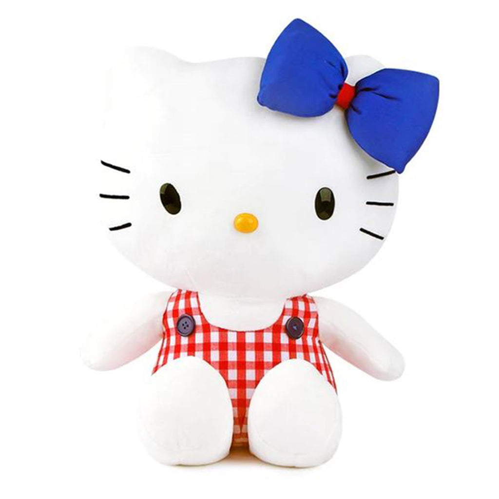 Sanrio Hello Kitty Checkered Blue Bow 20 Inch Plush - Radar Toys