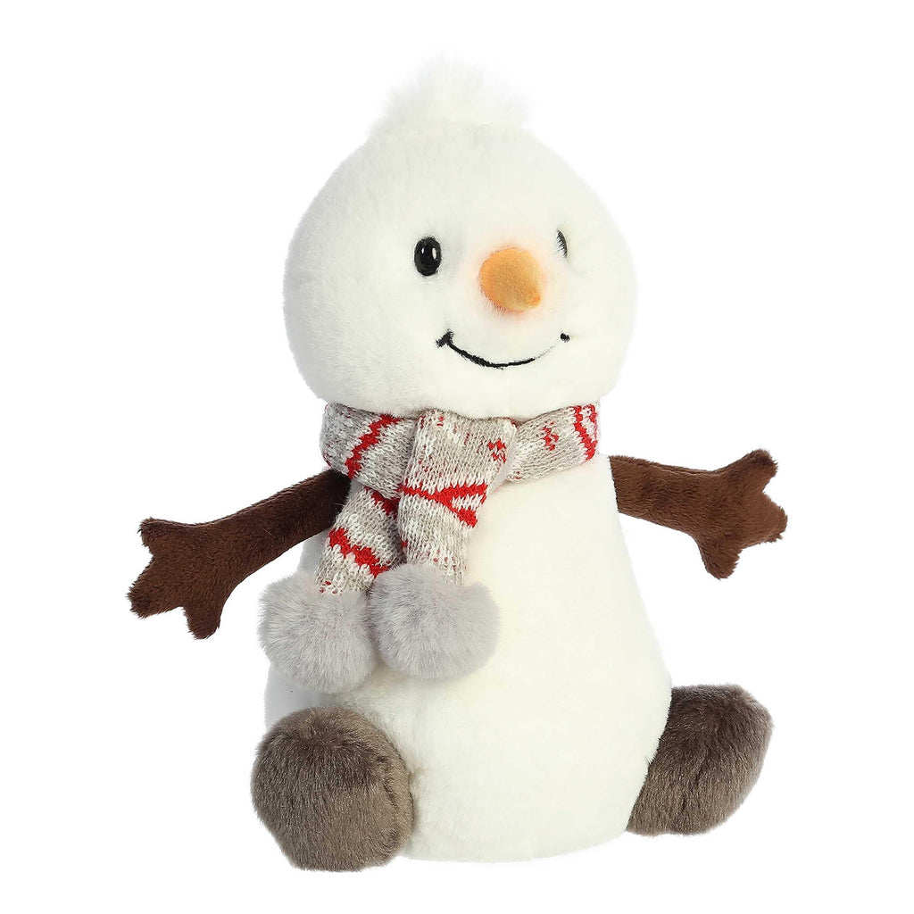 Aurora Wren Snowman With Scarf 10 Inch Plush Figure