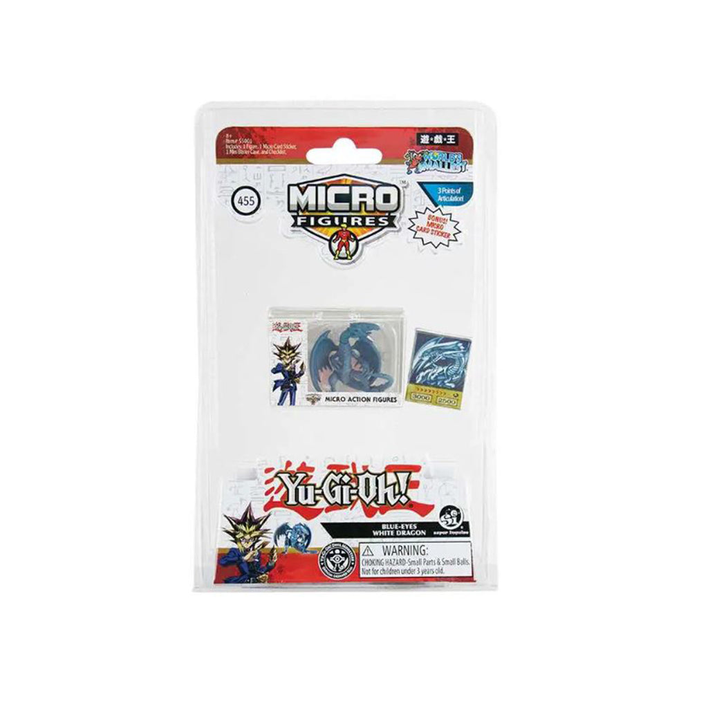 Super Impulse World's Smallest Yu-Gi-Oh Blue-Eyes White Dragon Micro Figure - Radar Toys