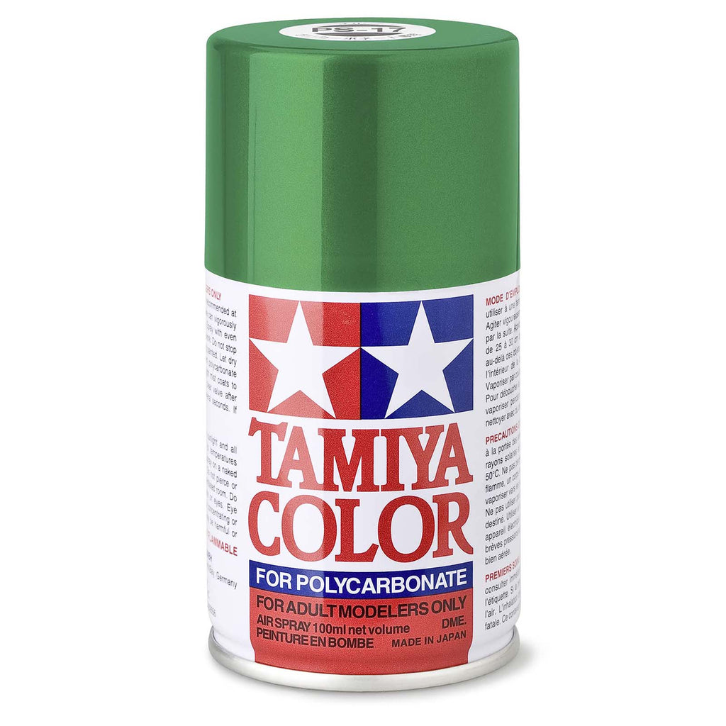 Tamiya Color PS-17 Metallic Green Polycarbonate Spray Paint 100mL