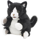 Folkmanis Tuxedo Kitten 8 Inch Plush Puppet - Radar Toys