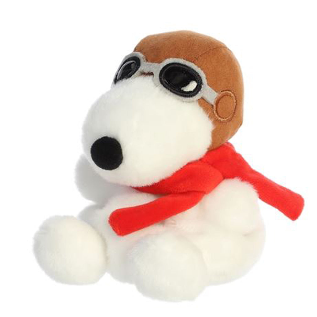 Aurora Palm Pals Peanuts Flying Ace Snoopy 6 Inch Plush Figure