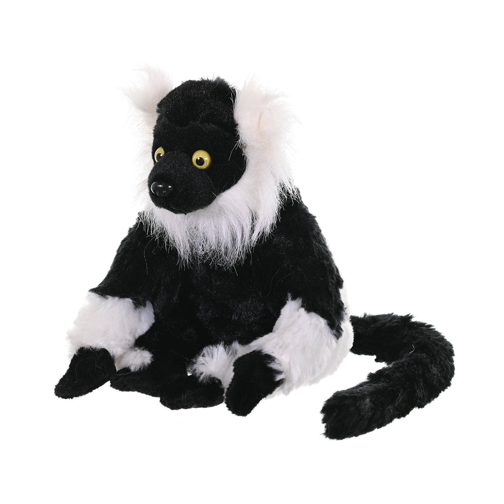 Wild Republic Cuddlekins Mini Black White Ruffed Lemur 8 Inch Plush Figure