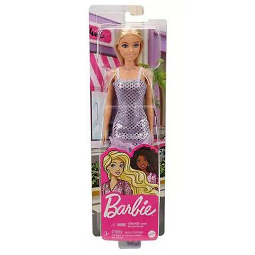 Mattel Barbie Blonde Blue Sequin Dress Glitz Doll