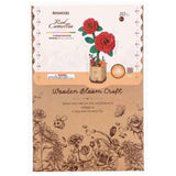 Robotime Rowood Red Camellia Wooden Bloom Craft - Radar Toys