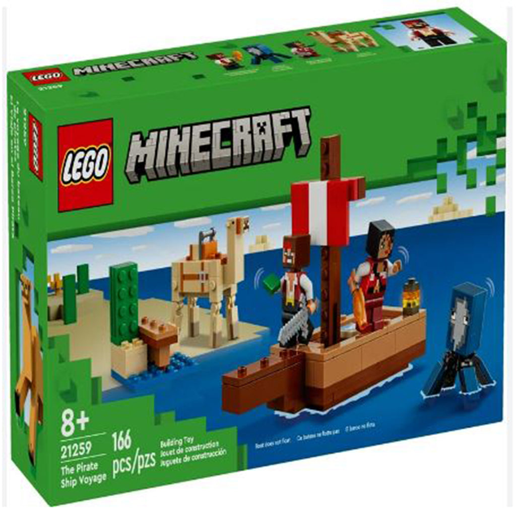 LEGO® Minecraft The Pirate Ship Voyage Building Set 21259 - Radar Toys