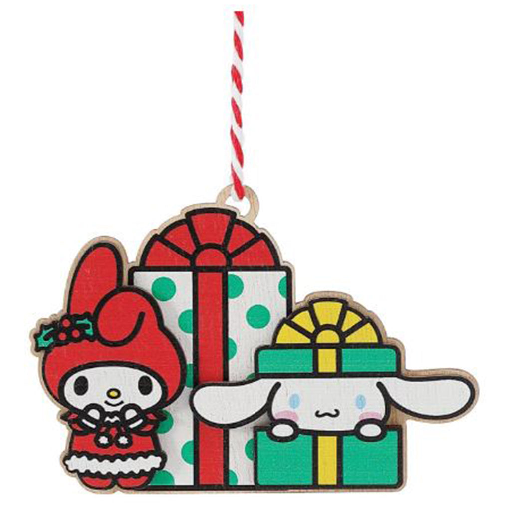 Enesco Sanrio My Melody And Cinnamoroll Gift Wrapped Ornament 6015570 - Radar Toys