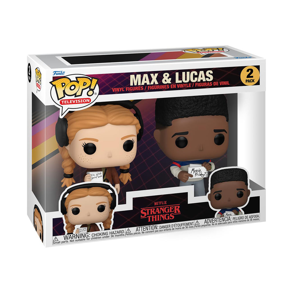 Funko Netflix Stranger Things S4 POP Max And Lucas Vinyl Figure Set