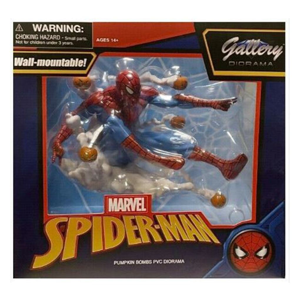 Diamond Gallery Marvel Spider-Man Pumpkin Bombs PVC Diorama