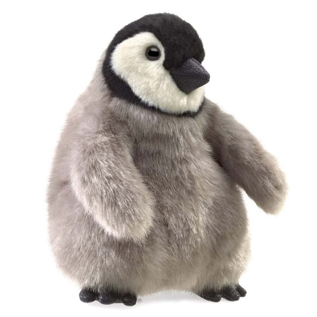 Folkmanis Baby Emperor Penguin Mini 3.5 Inch Plush Puppet