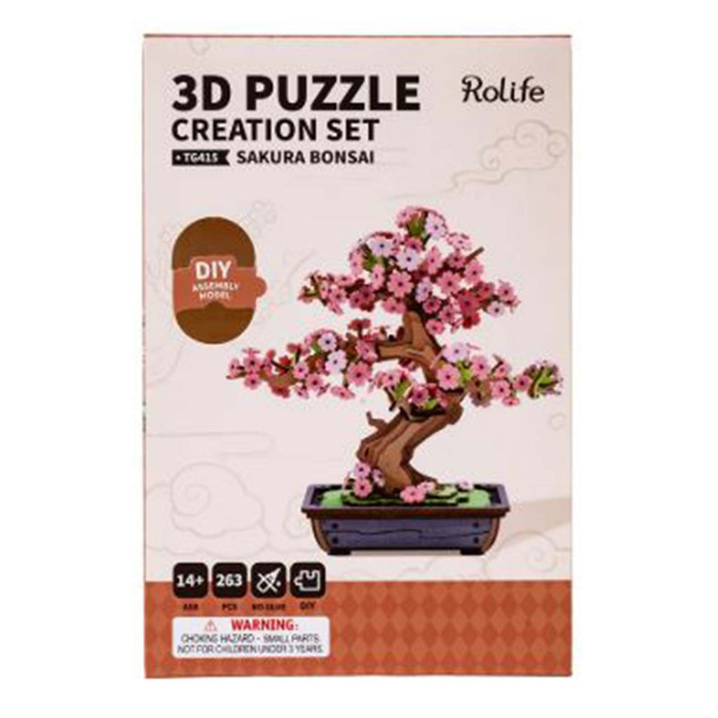 Robotime Rolife Sakura Bonsai 3D Puzzle Creation Set