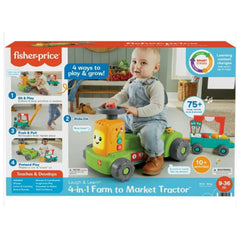 Fisher Price Laugh And Learn 4 In 1 Farm To Market Tractor Playset - Radar Toys