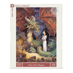 New York Puzzle Chat With A Dragon 500 Piece Jigsaw Puzzle