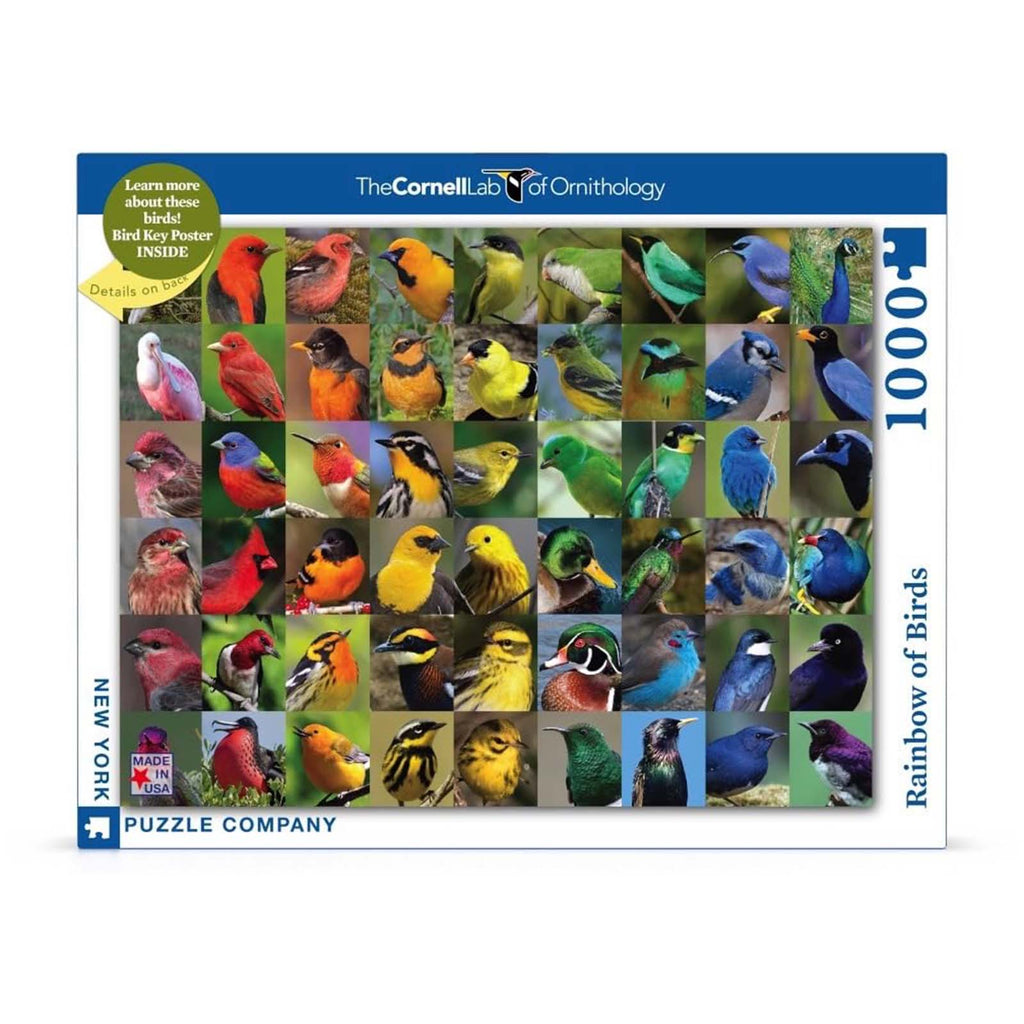 New York Puzzle Rainbow Of Birds 1000 Piece Jigsaw Puzzle