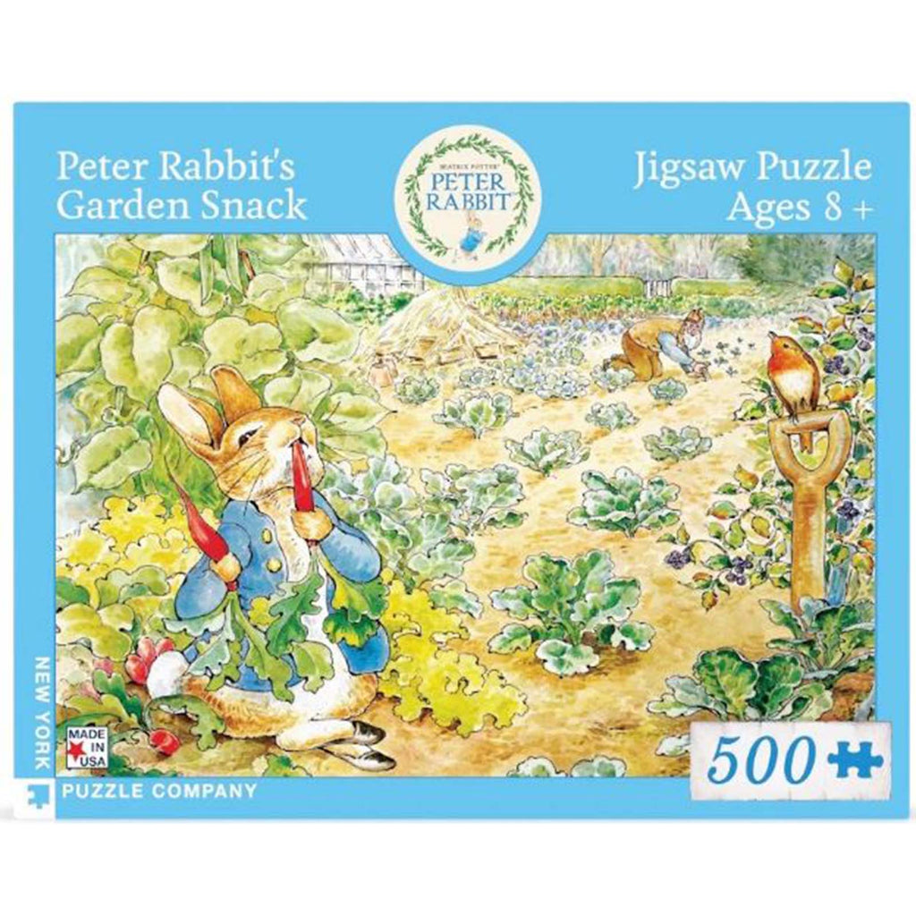 New York Puzzle Peter Rabbit's Garden Snack 500 Piece Jigsaw Puzzle