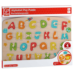 Hape Alphabet Peg Puzzle - Radar Toys