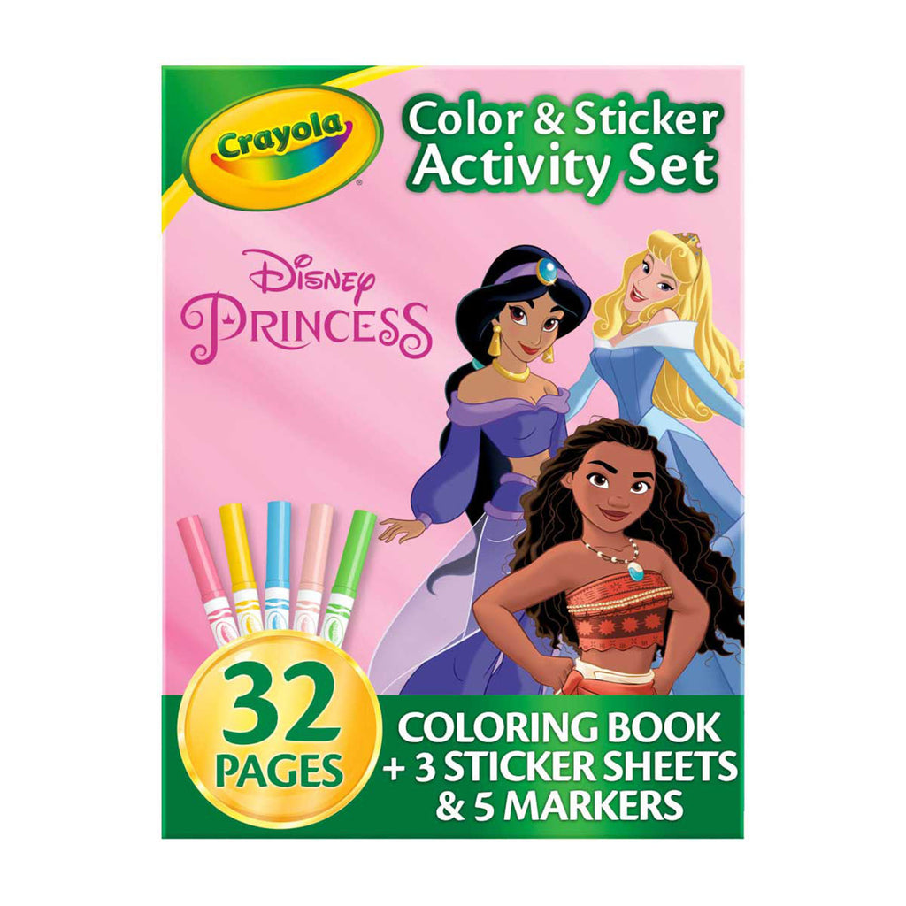 Crayola Disney Princess Color And Sticker Activity Set - Radar Toys
