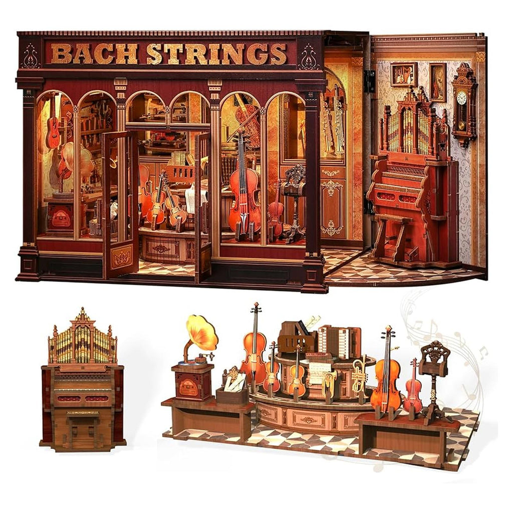 Cutebee City Walk Bach Strings DIY Miniature Set