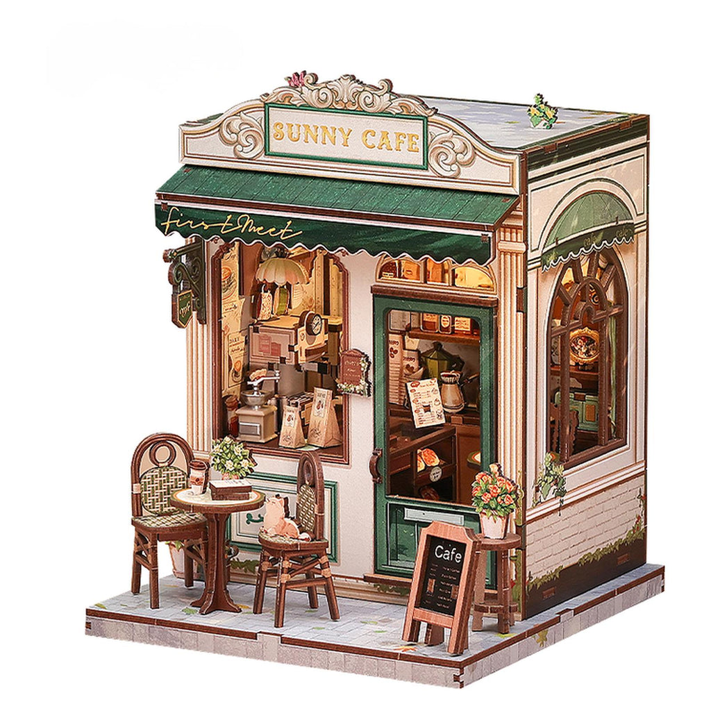 Cutebee City Walk Sunny Cafe DIY Miniature Set