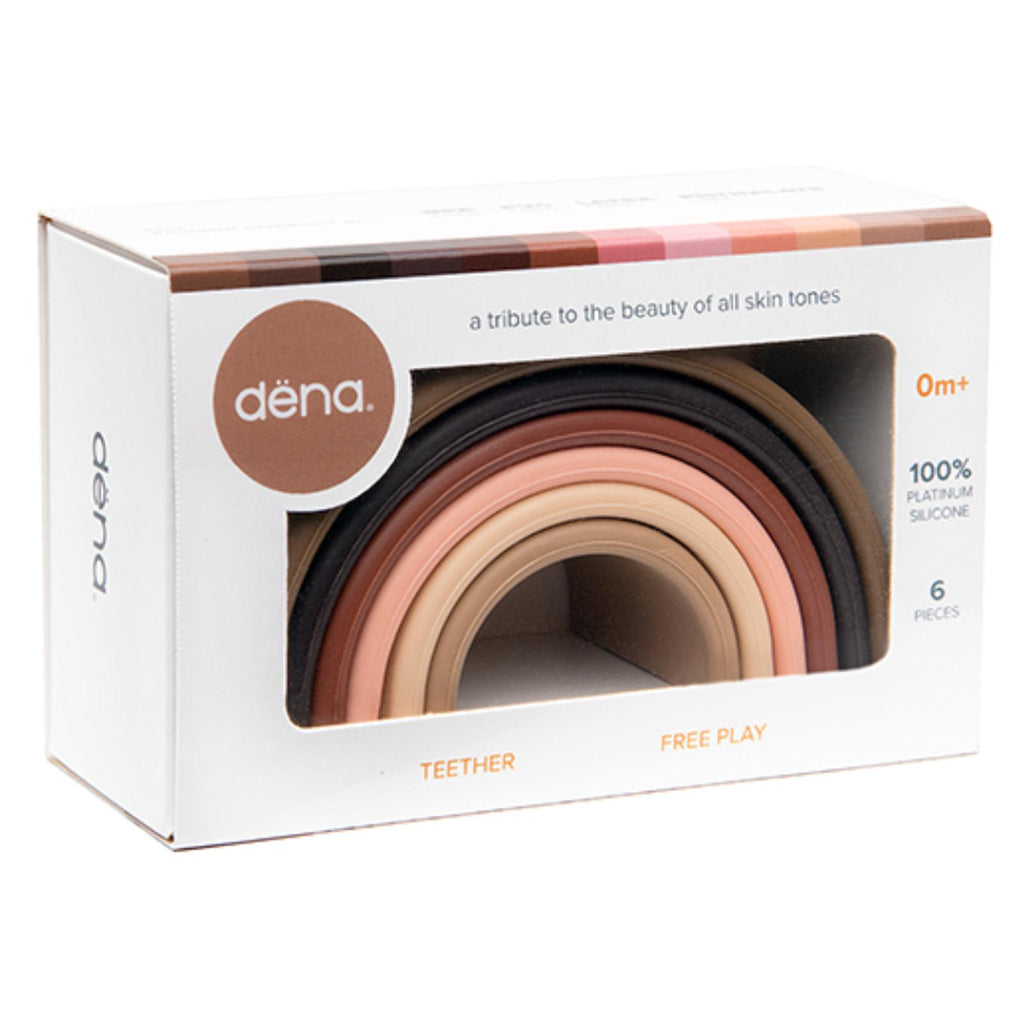 Dena Diversity Rainbow Large Silicone Teather Stacking Set