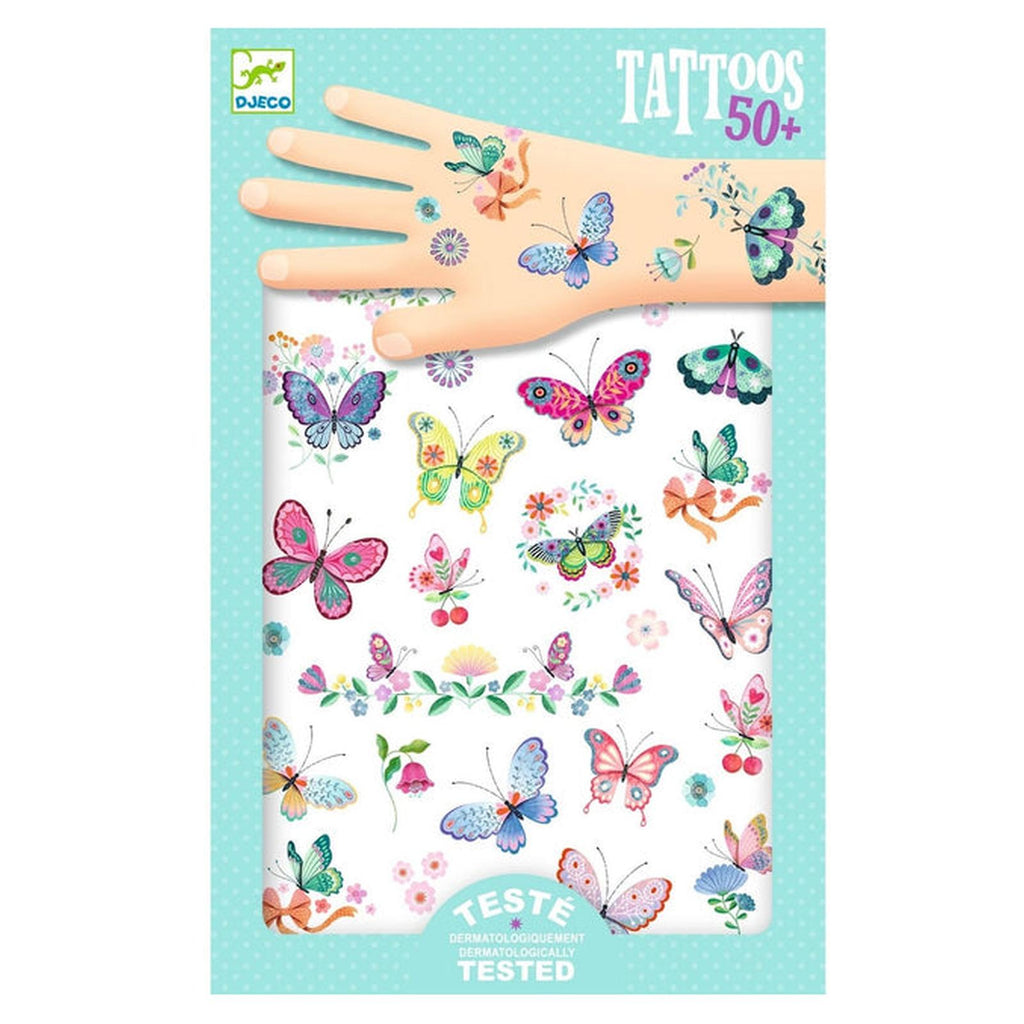 Djeco Dream Butterflies Temporary Tattoos Set