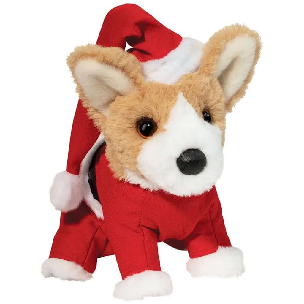 Douglas Corgi Santa Suit 8 Inch Plush Figure