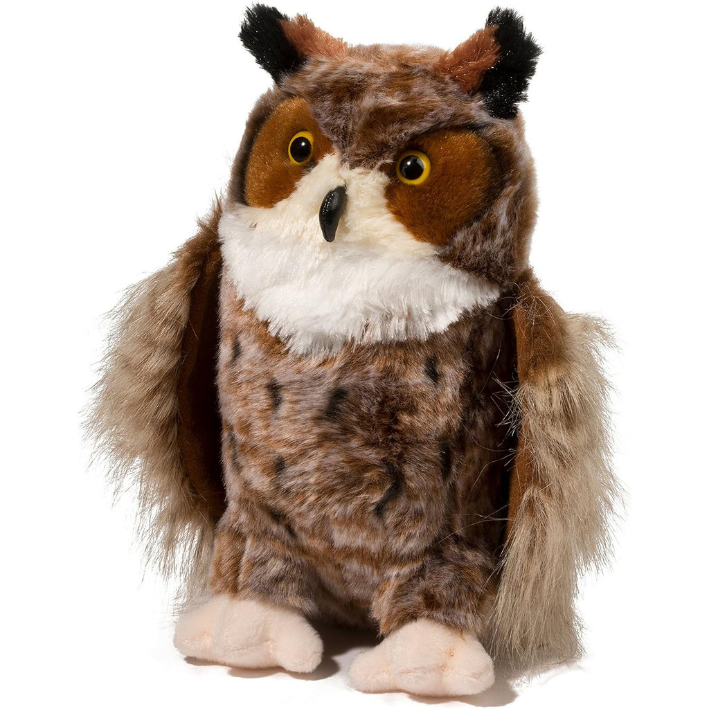 Douglas Einstein Great Horned Owl 11 Inch Plush Figure