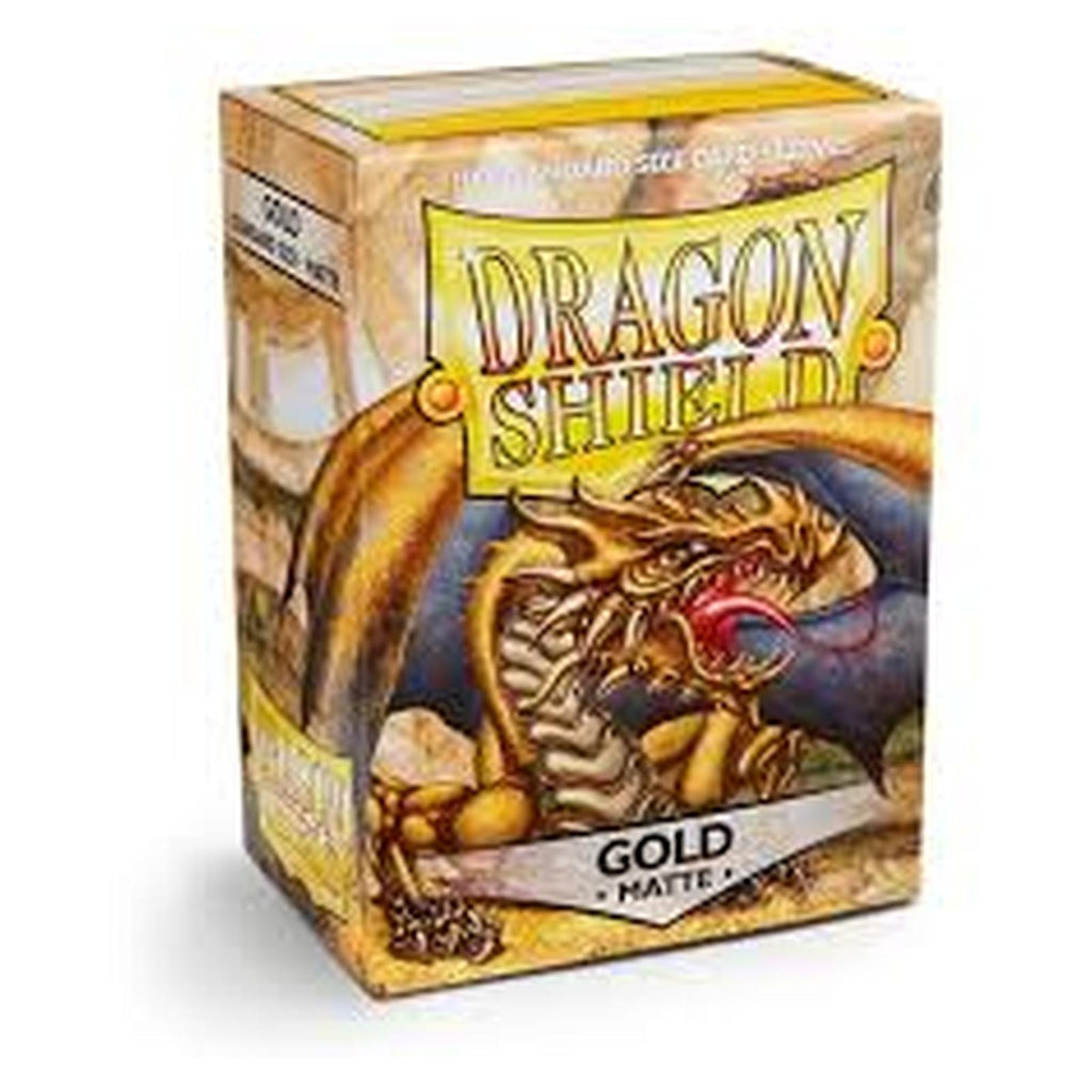 Dragon Shield Gold  Matte 100 Count Standard Sleeves
