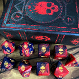 Elder Dice Mark Of The Necronomicon 9 Polyhedral Dice Set - Radar Toys