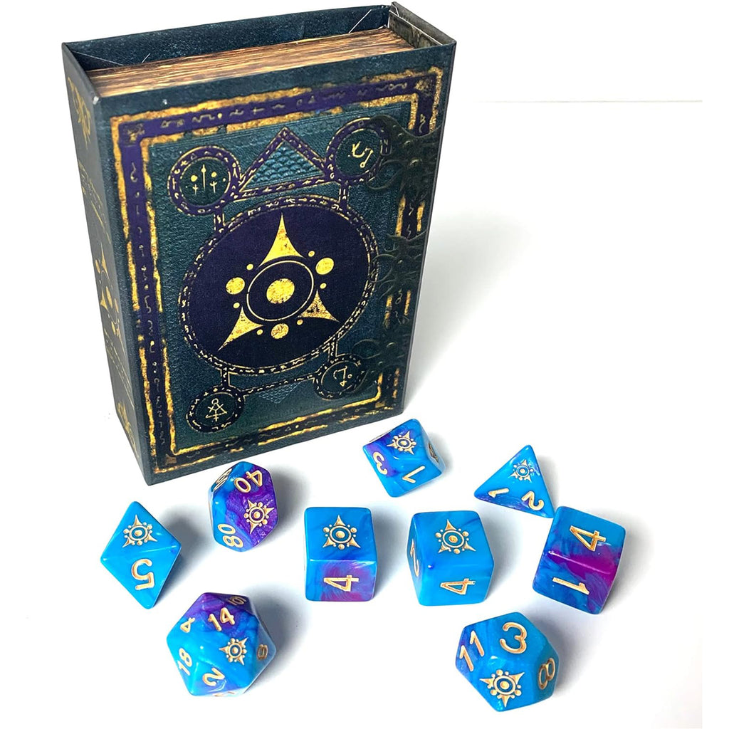 Elder Dice Sigil Of The Dreamlands Kadathian Ice 9 Polyhedral Dice Set - Radar Toys