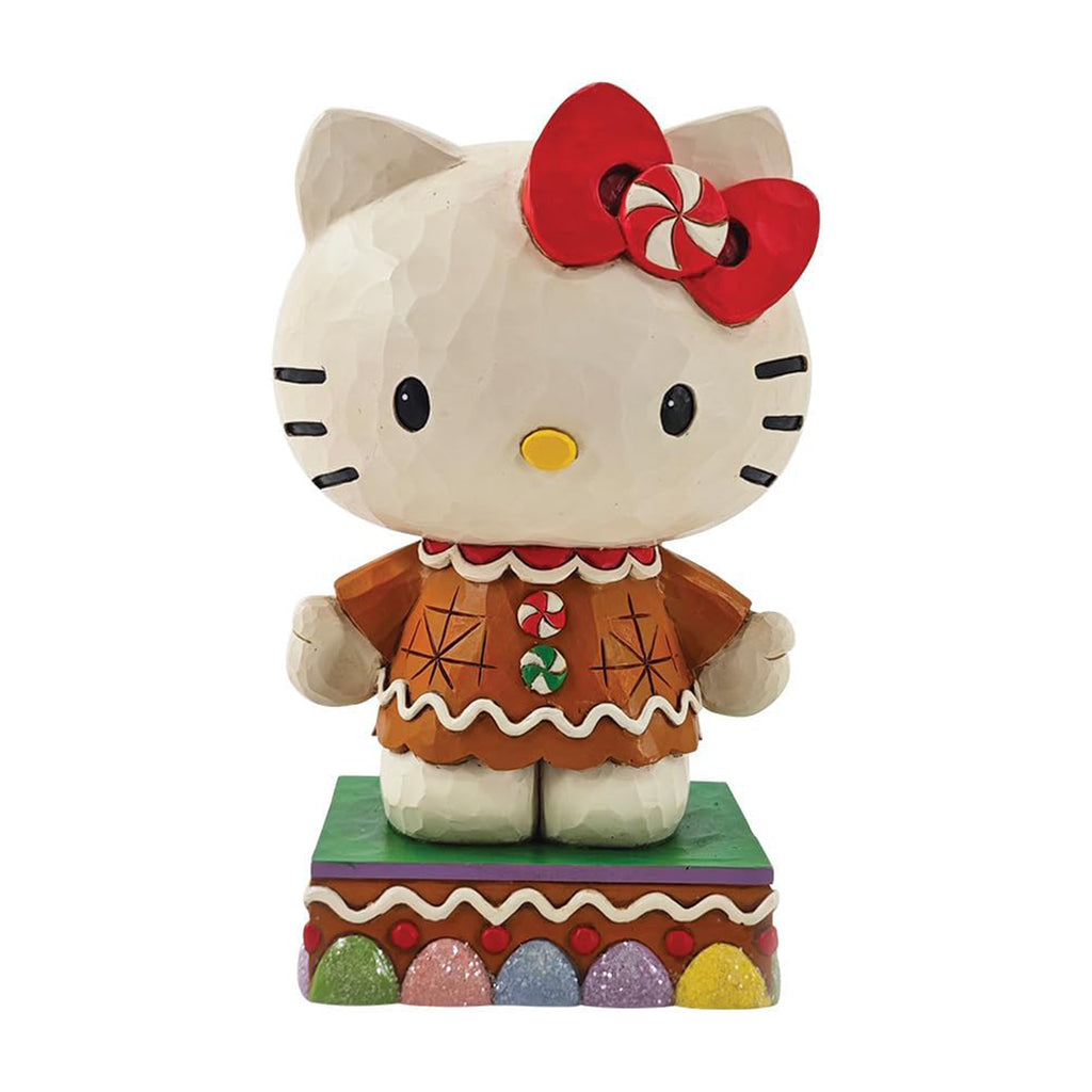 Enesco Jim Shore Hello Kitty And Friends Hello Kitty Gingerbread Christmas Figurine - Radar Toys