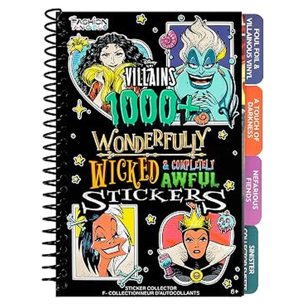 Fashion Angels Disney Villains 1000+ Wonderfully Wicked Stickers Sticker Book
