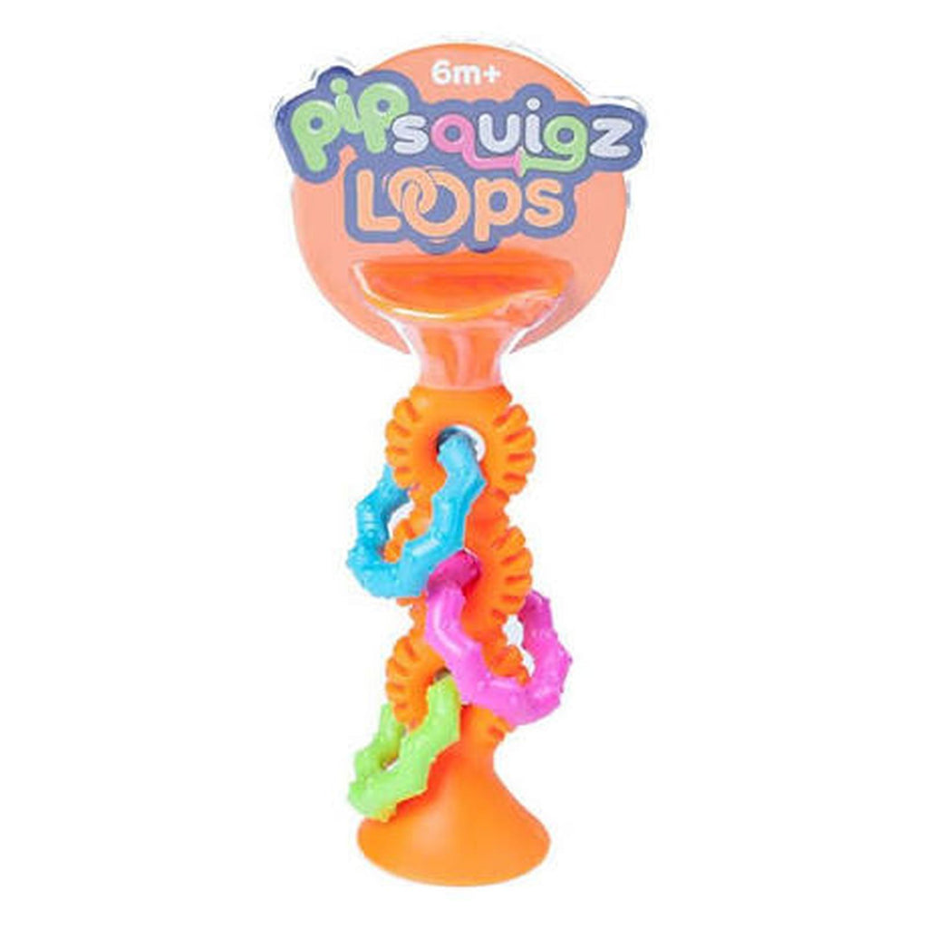Fat Brain Toys Pop Squigz Loops Orange Activity Toy