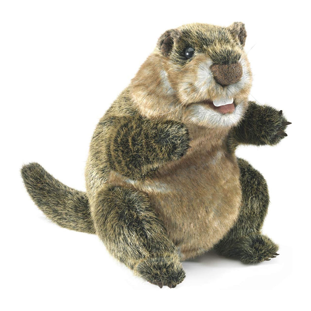 Folkmanis Groundhog 8 Inch Plush Puppet