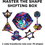 Fun In Motion Shashibo Jumbie Disco Plaid Magnetic Puzzle Cube - Radar Toys