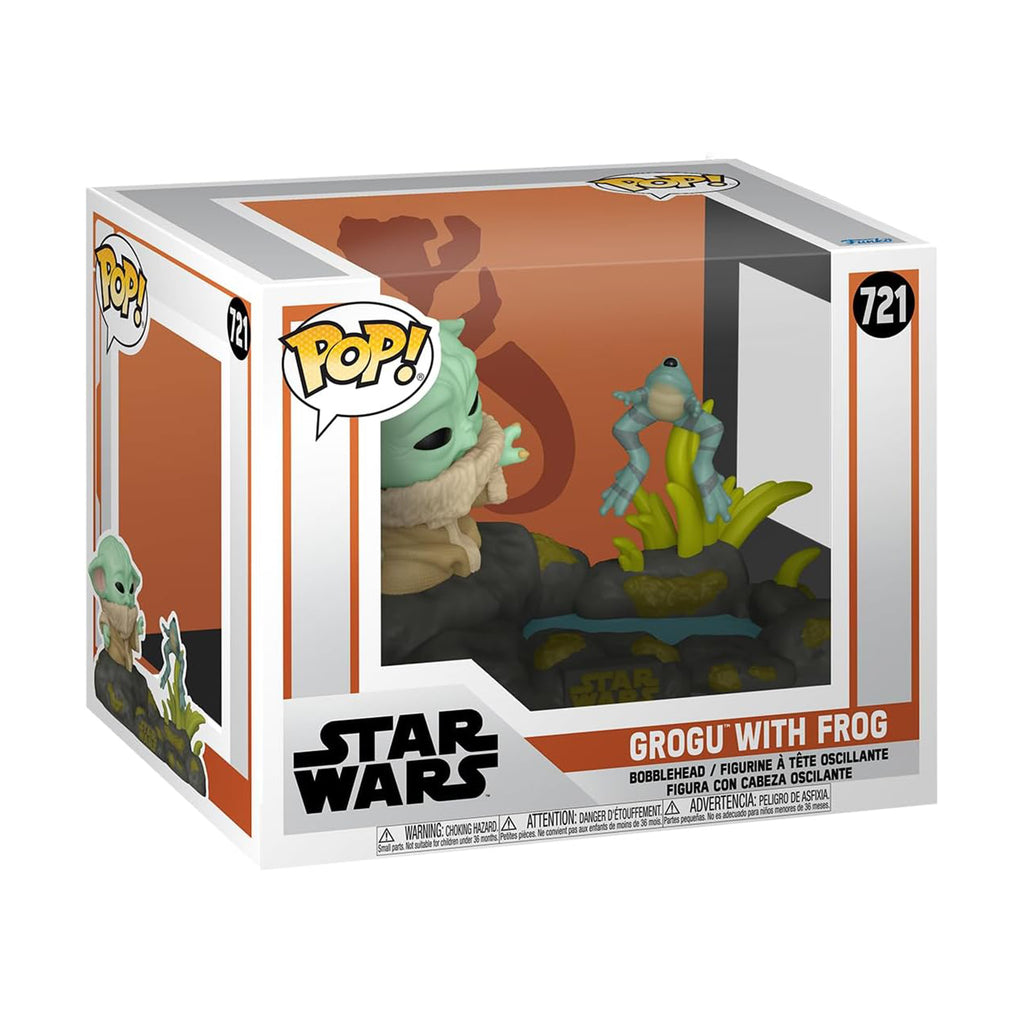 Funko Star Wars Mandalorian S10 POP Deluxe Din Grogu With Frog Vinyl Figure Set