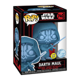 Funko Star Wars Specialty Series POP Darth Maul Hologram Glow In The Dark Vinyl Figure - Radar Toys