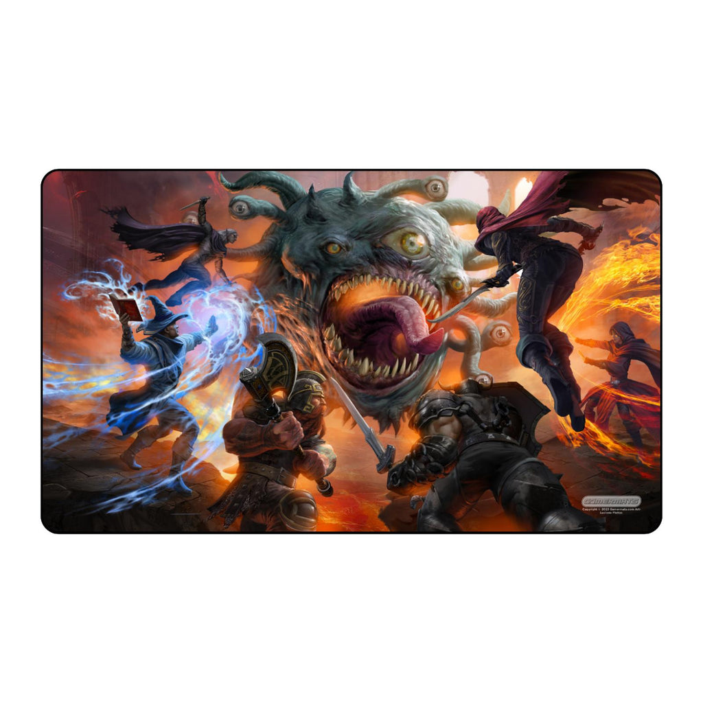 GameHead Behold 14 x 24 Black Stitched Playmat