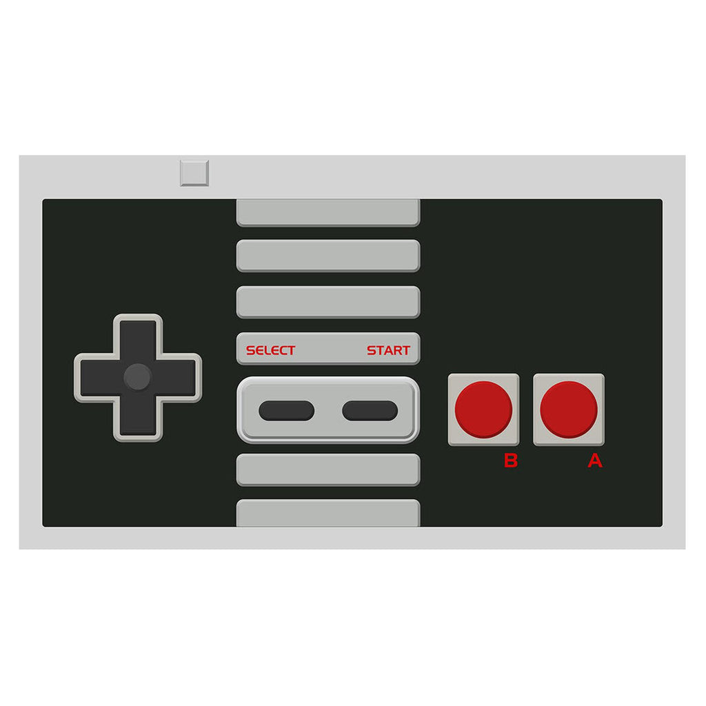 GameHead NES Controller Black Stitched Playmat